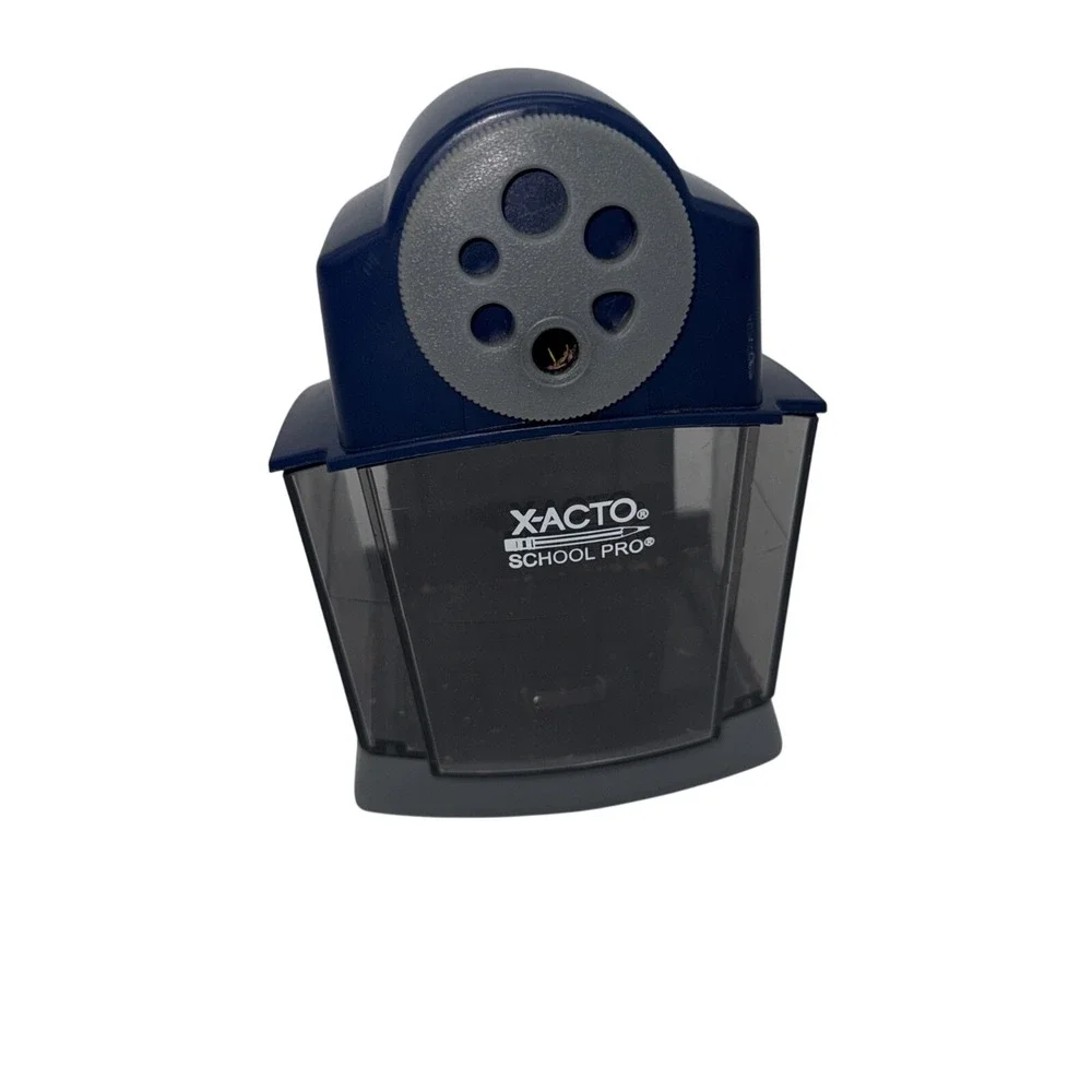 X-ACTO School Pro Electric‎ Pencil Sharpener Blue XActo New in box
